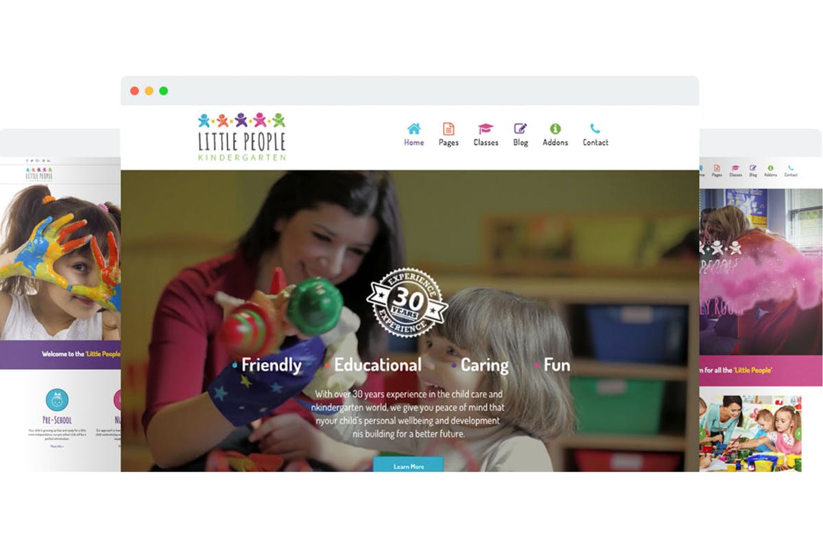 幼儿园/托儿所网站设计Joomla模板素材库精选 Little People | Kindergarten Joomla Template插图
