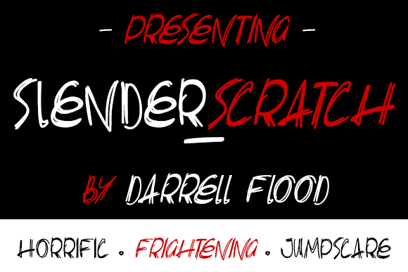 Slenderscratch font插图 Slenderscratch font插图