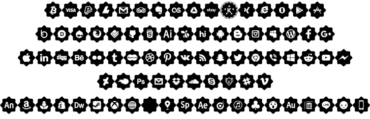 font 120 icons font插图1