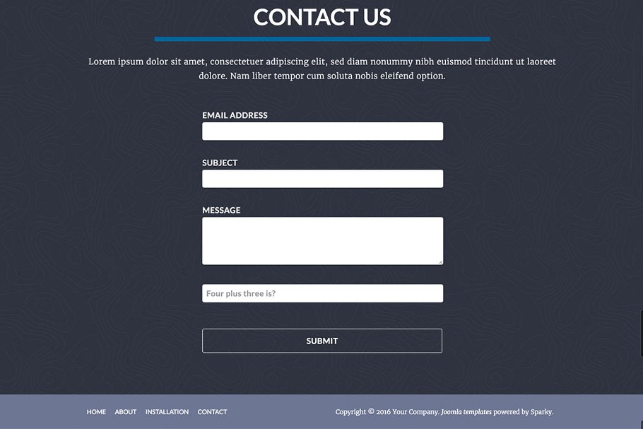 经典简约型自适应Joomla网站模板素材库精选 Hot Rain插图(5)