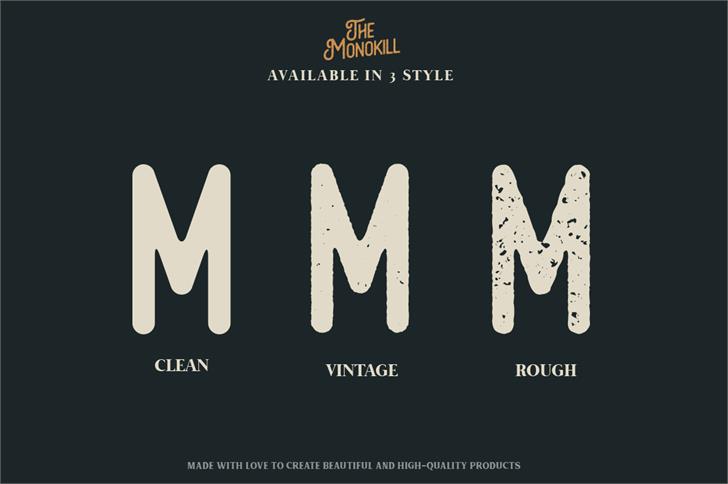 The Monokill  font插图1