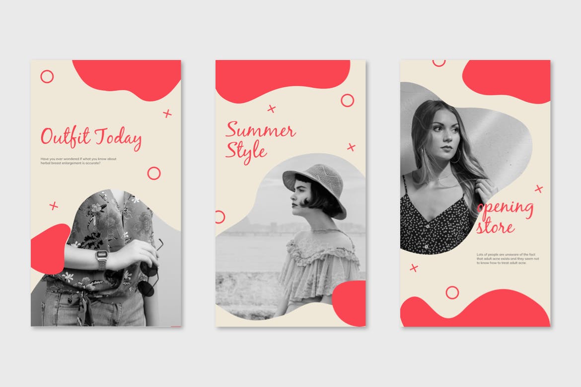 液体设计风格Instagram品牌故事模板素材库精选素材 Instagram Story Templates – Liquid Design插图(3)