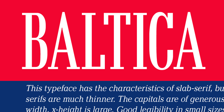 Baltica Font Family插图