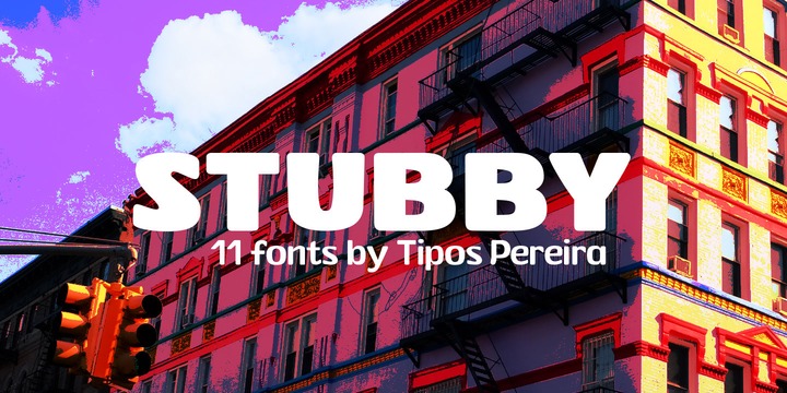 Stubby Font Family插图