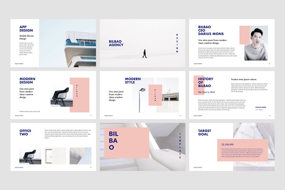 创意设计公司路演PPT幻灯片模板 BILBAO – Powerpoint Template + Bonus插图(5)