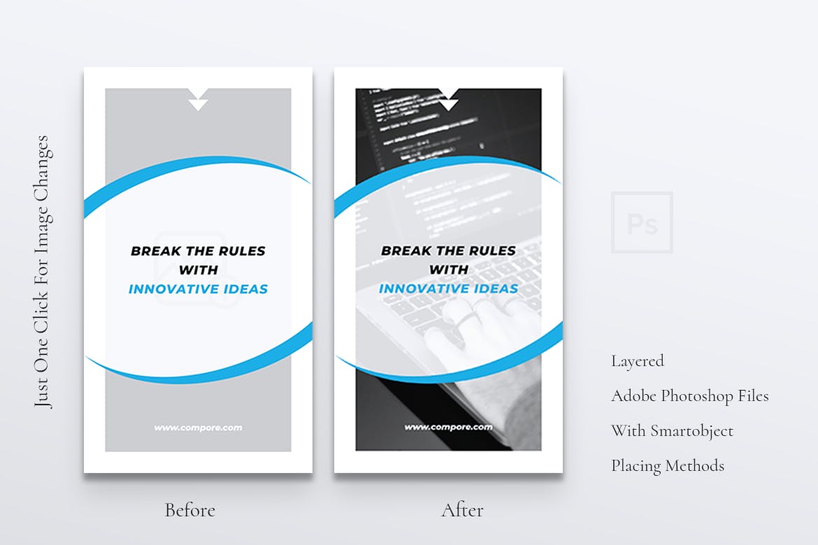 数字营销Instagram品牌故事设计素材 COMPORE Digital Marketing Instagram Stories插图(4)