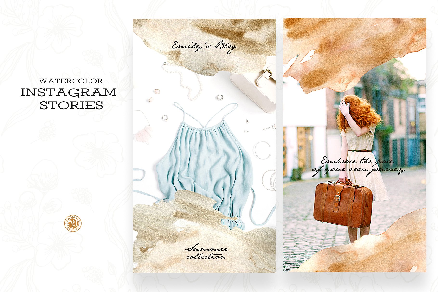 优雅的Instagram故事模板素材库精选 Instagram Stories for Bloggers插图(2)
