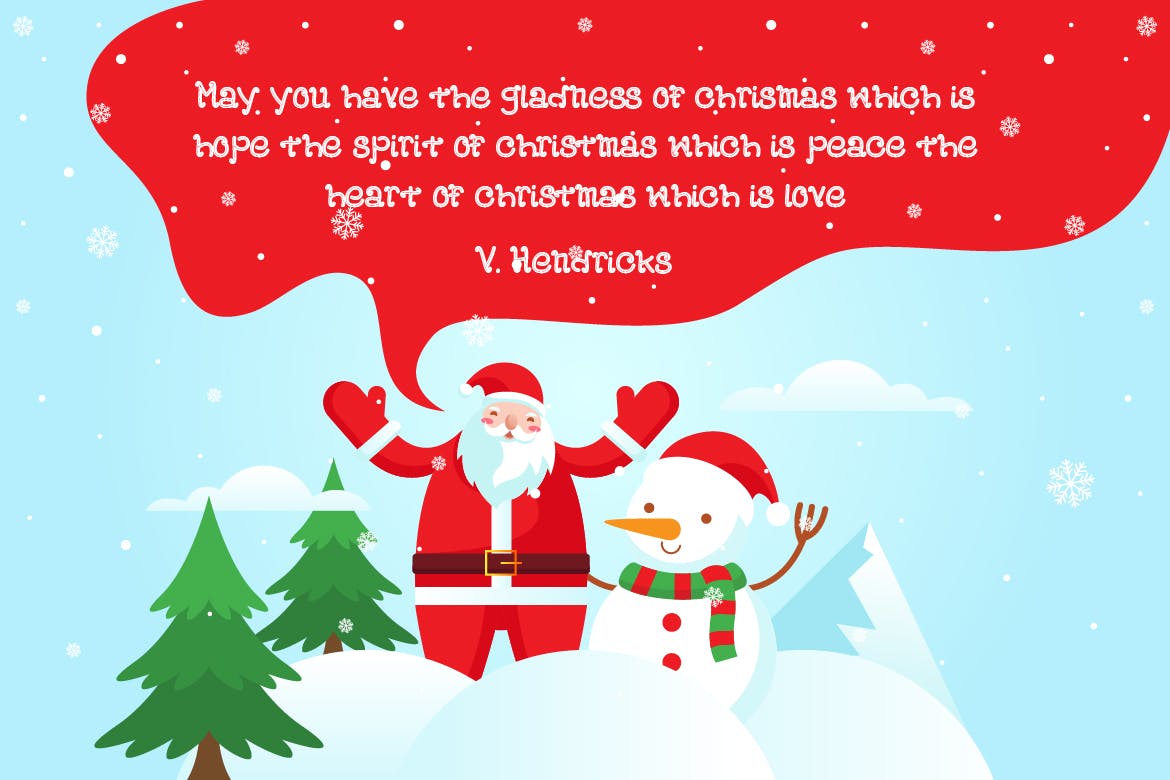 卷曲装饰圣诞节日设计字体下载 Wishing – Curly Decorative Christmas Font插图(3)