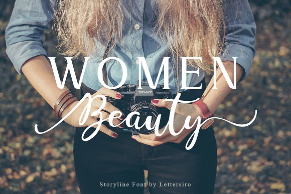 Storyline Font & Watercolour Pack插图1