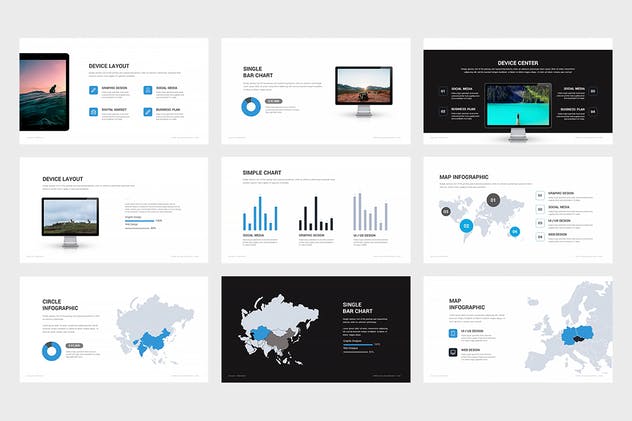 创业企业团队介绍PPT设计模板 Galan : Powerpoint Presentation插图(6)