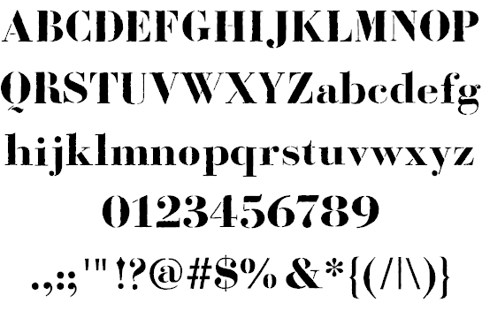 Bodoni Fragile font插图5