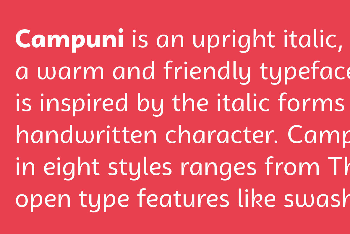 Campuni Font Family插图4