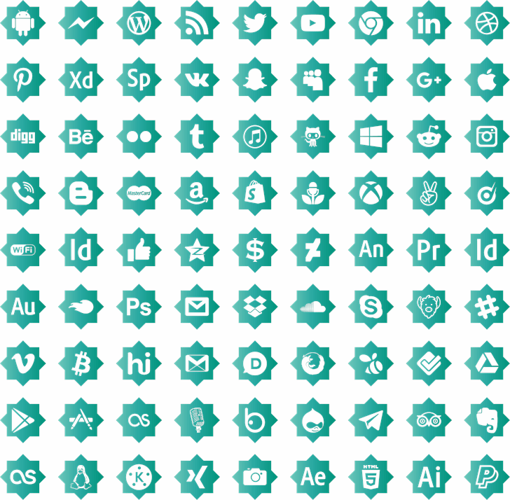 icons social media font插图