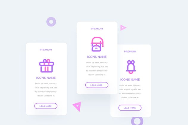 圣诞节＆冬天主题UI图标素材 UICON – Christmas, Winter Icons Set插图(4)