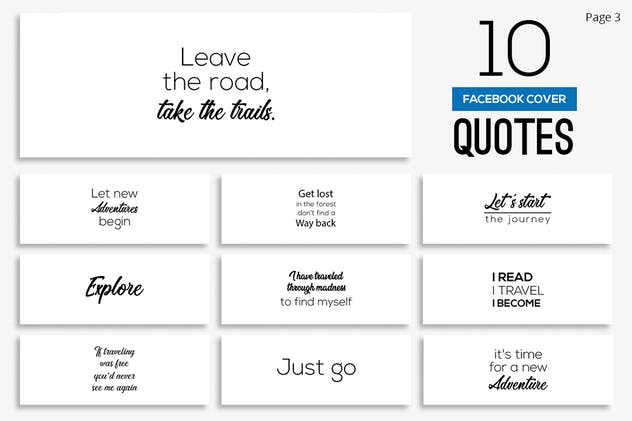 200款Facebook封面引语设计模板素材库精选 200 Facebook Cover Quotes插图(3)
