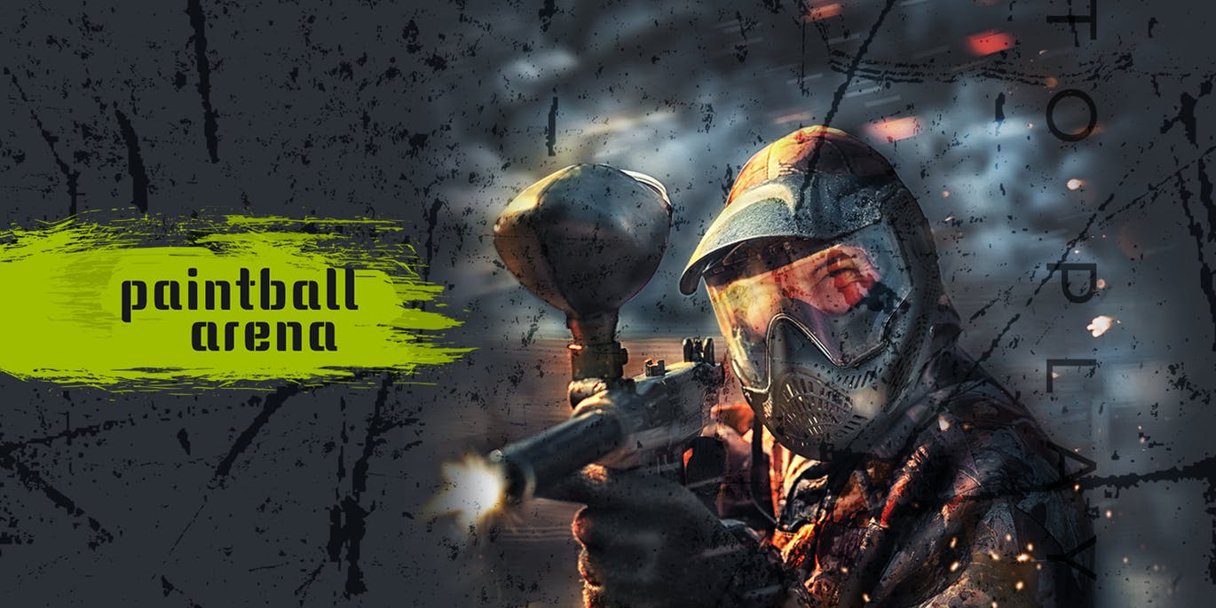 真人CS彩弹射击社交推广设计素材包 Paintball Arena – Social Media Kit插图(9)