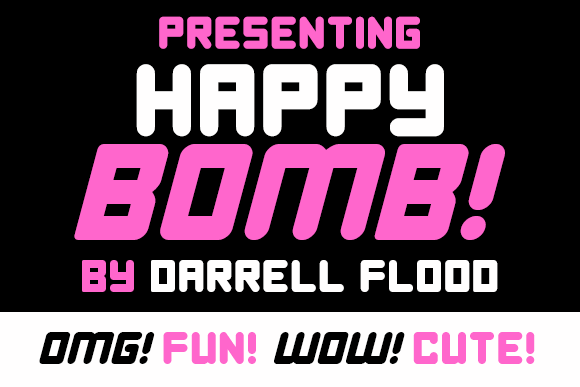 Happy Bomb font插图 Happy Bomb font插图