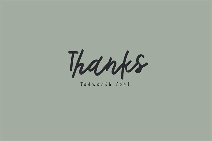 Tadworth font插图7