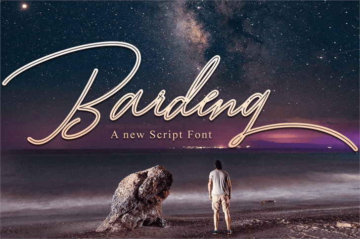 Bardeng font插图