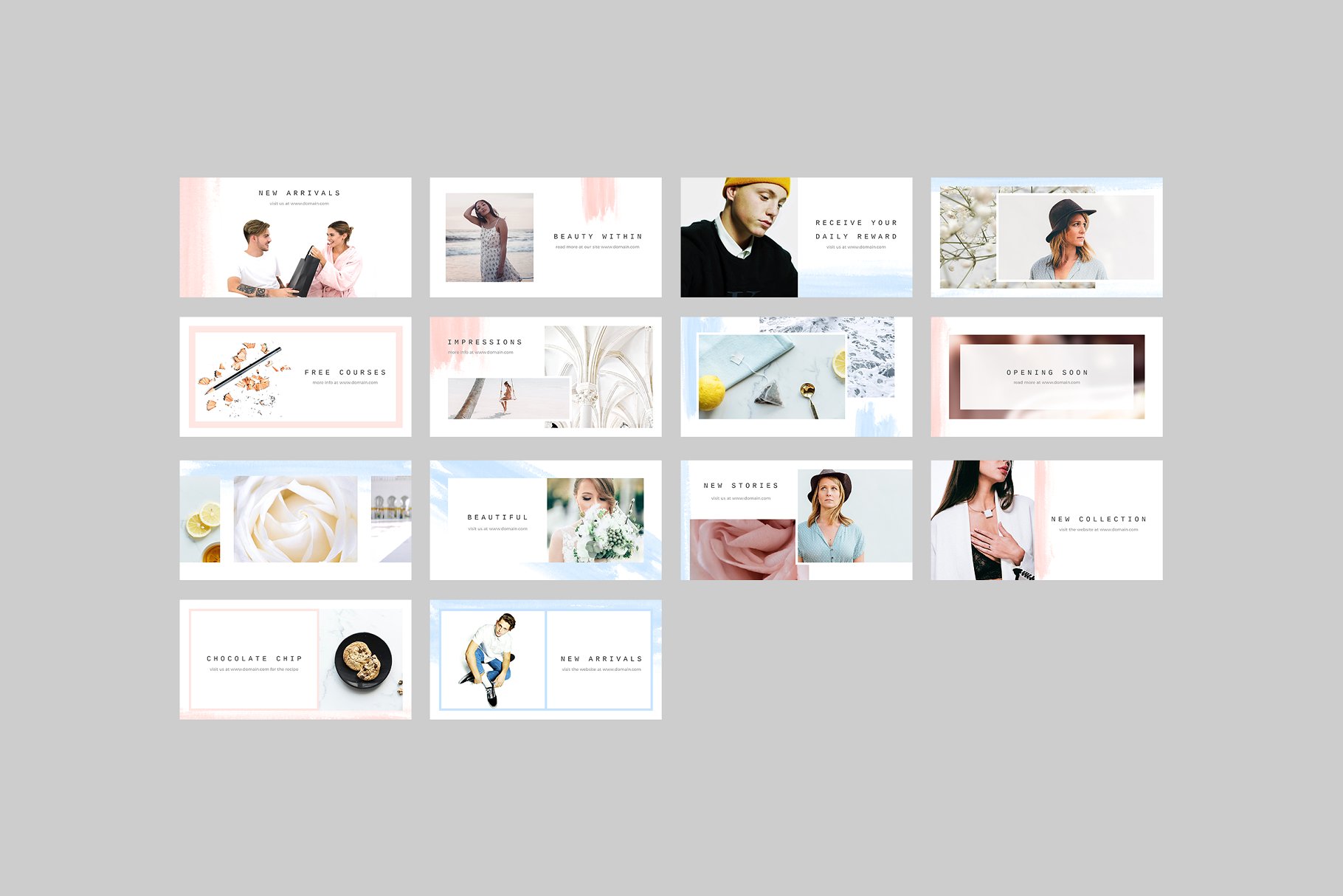 淡雅社交媒体贴图模板素材库精选 Lisbon Social Media Pack插图(8)