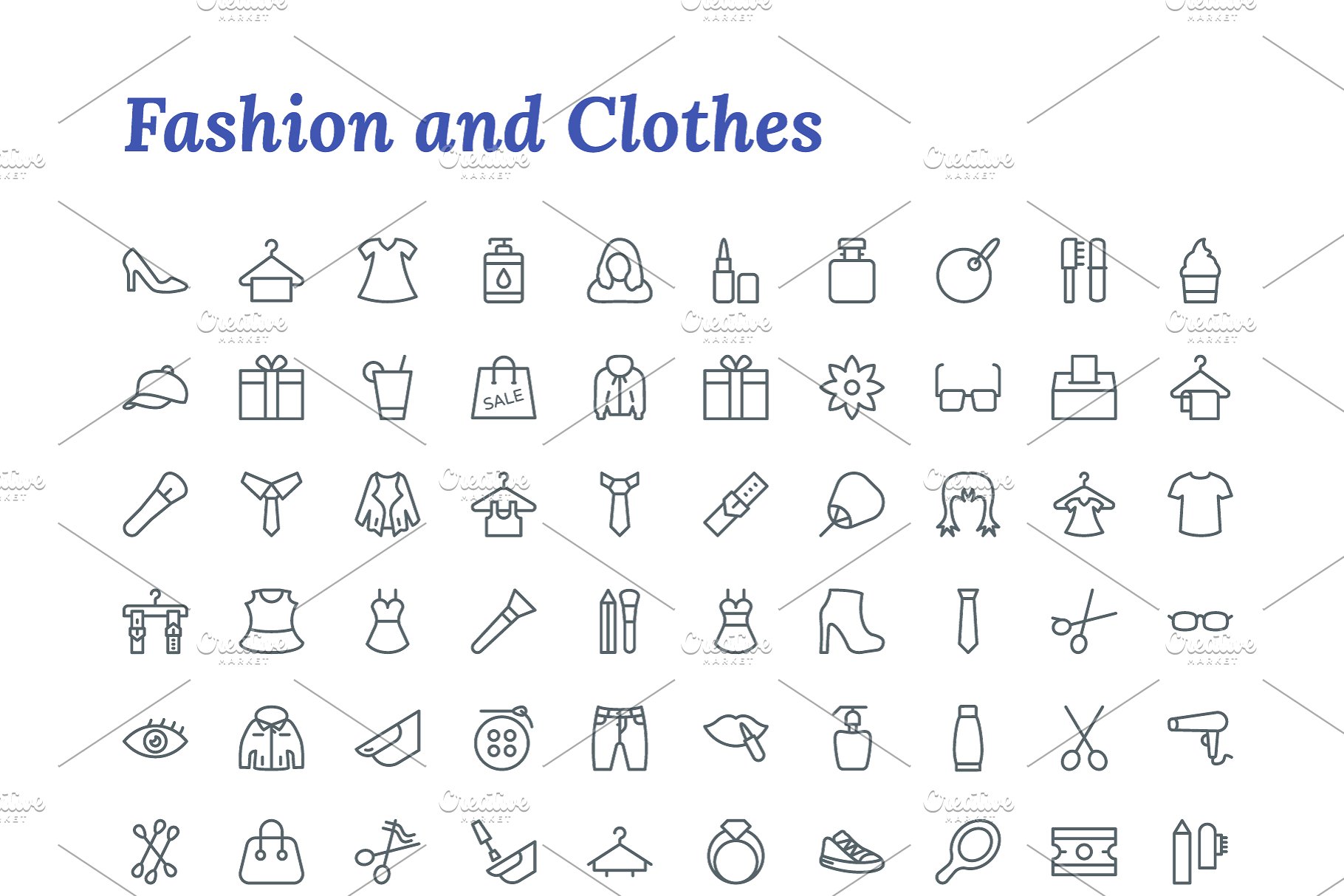 7671枚线条图标合集 7671 Line Icons插图(7)