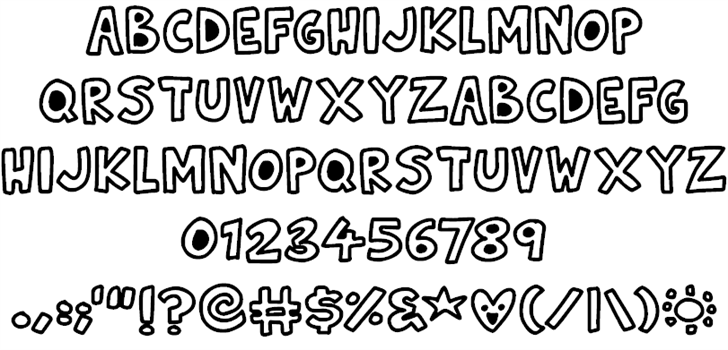 Natural Toons font插图1 Natural Toons font插图1