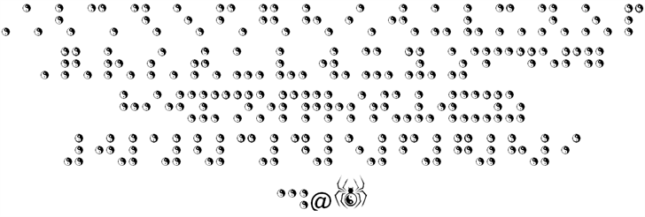 BRAILLE TAIJITU font插图1 BRAILLE TAIJITU font插图1