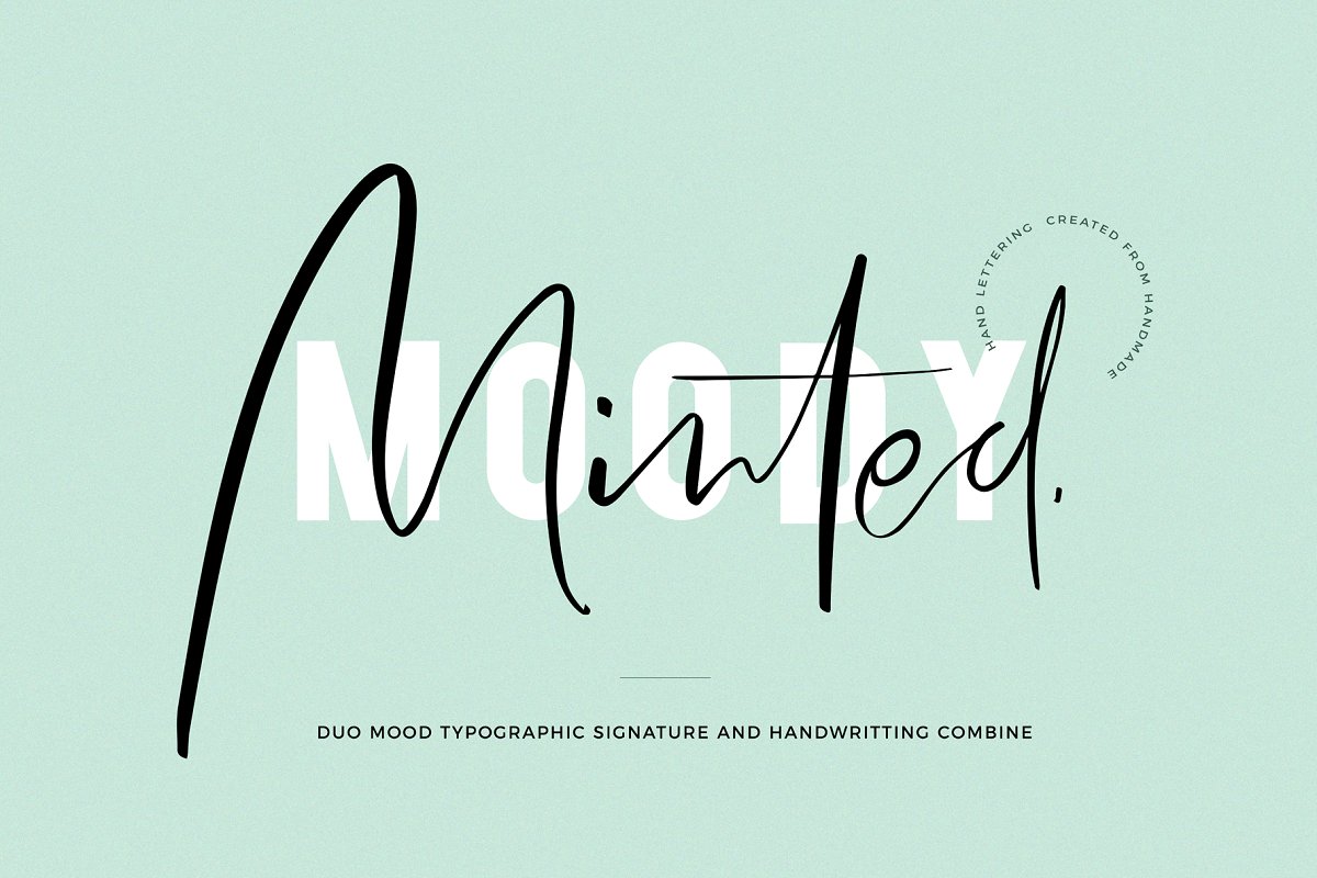 Minted Mood / Font Duo插图