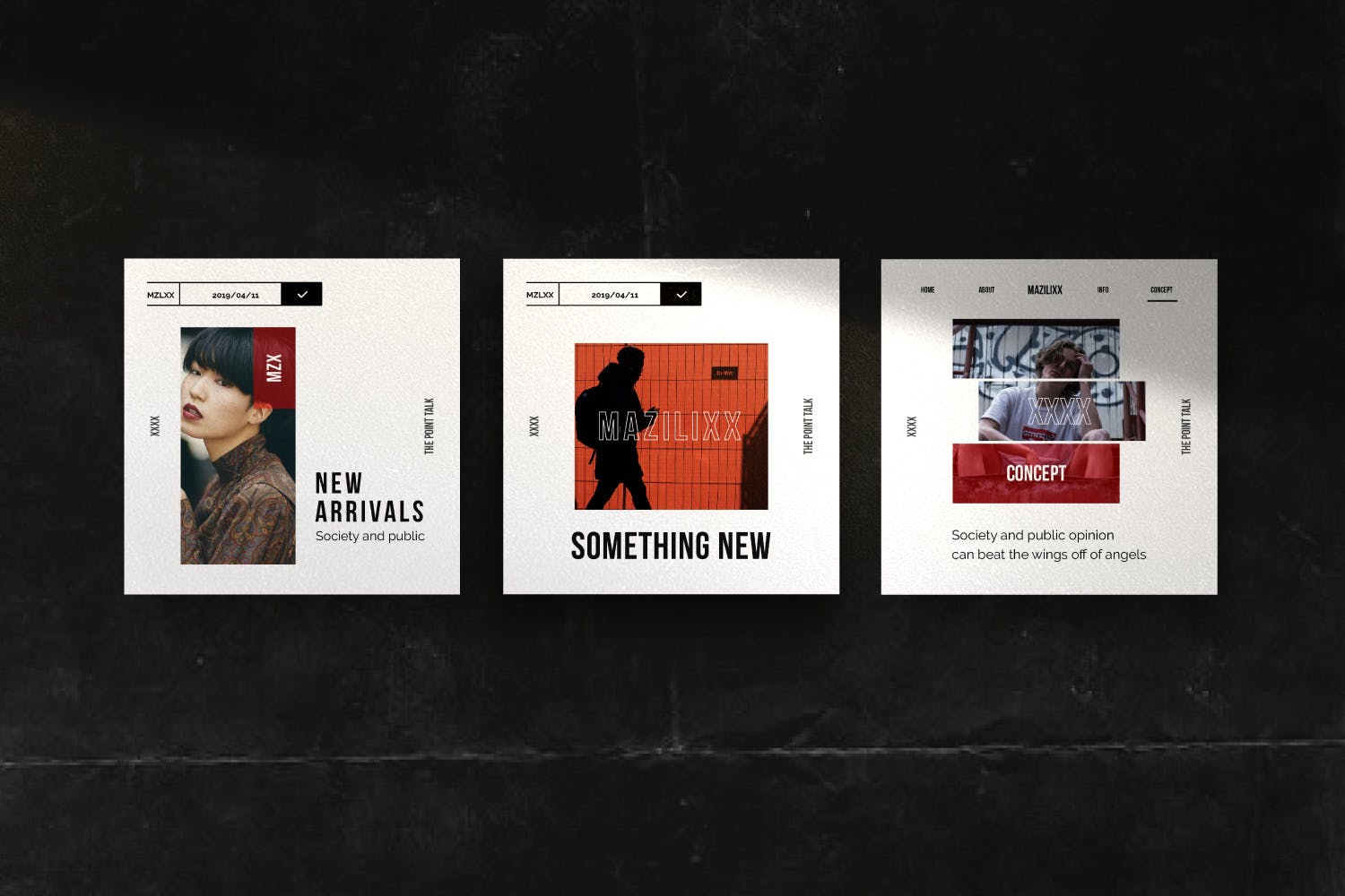 时尚潮流主题Instagram贴图&品牌故事设计素材包v1 Mazilixx Pack 1 – Instagram Social Media + Stories插图(4)