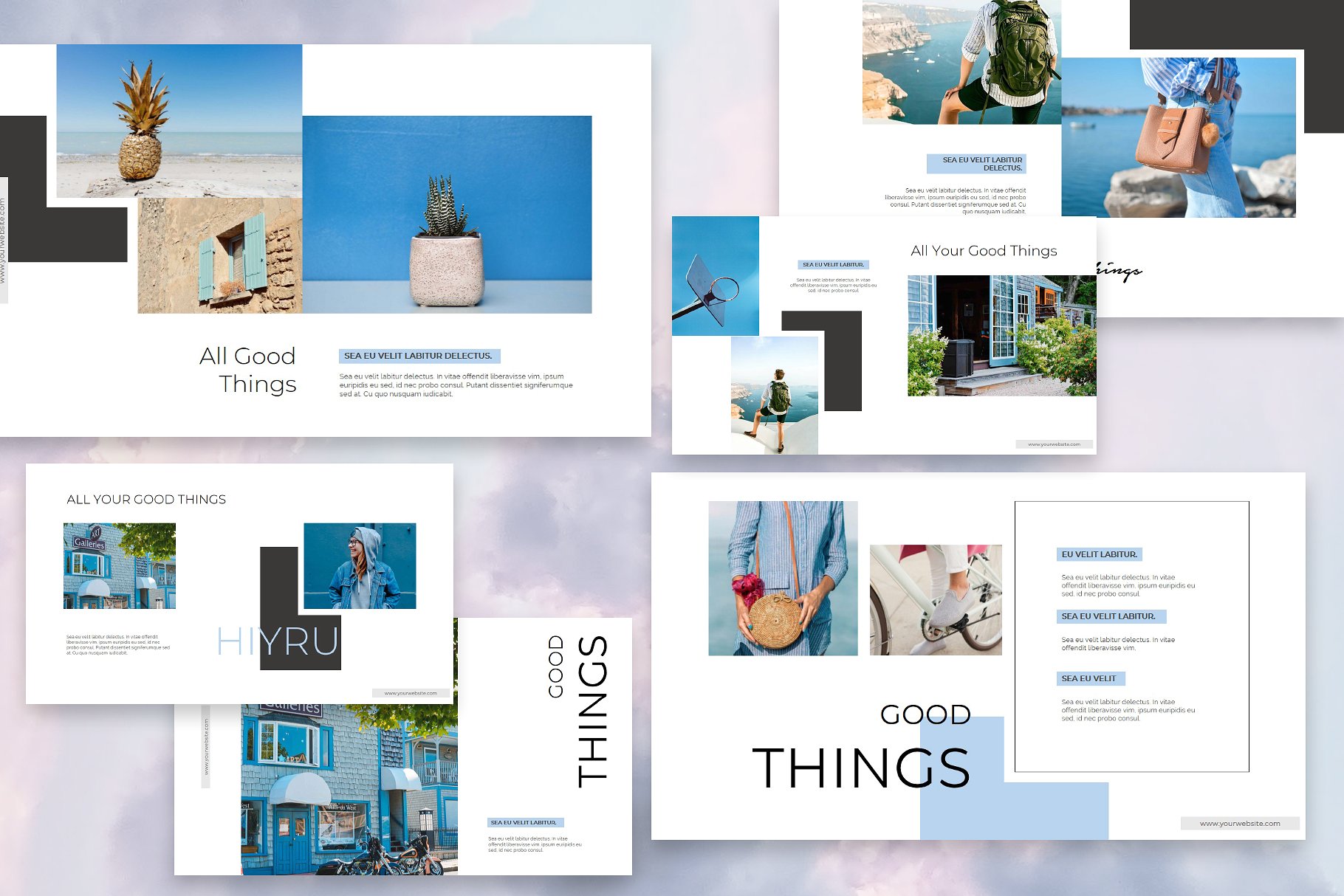 时尚多用途的PPT模板下载 HIYRU Powerpoint Template [pptx]插图(5)