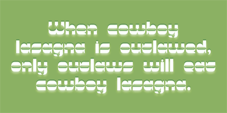Lasagna Cowboy font插图1