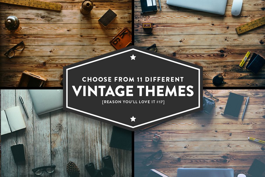 12款复古风巨无霸场景广告模板素材库精选 12 Vintage Hero Images (+ Bonus)插图(1)