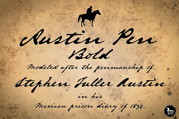 Austin Pen Bold插图