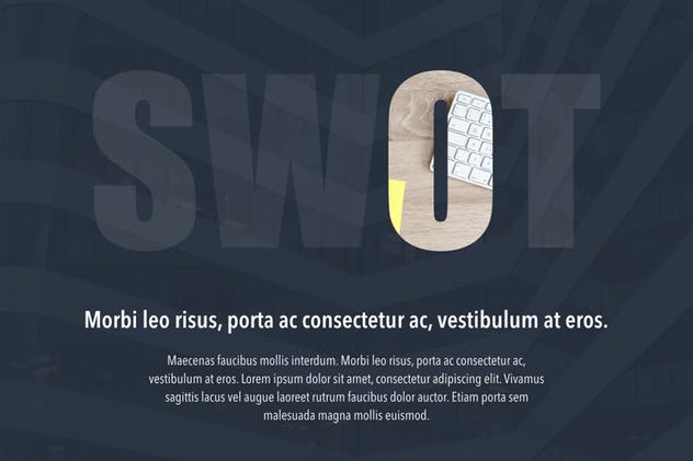 SWOT分析PPT模板下载 Midnight Office PowerPoint Template插图(10)