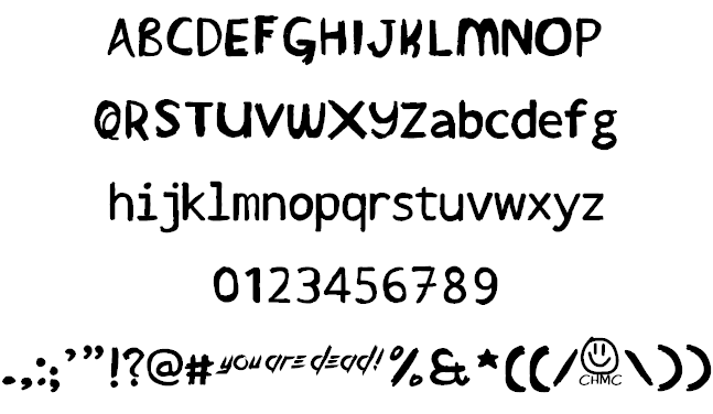 Suicide Squadron font插图1