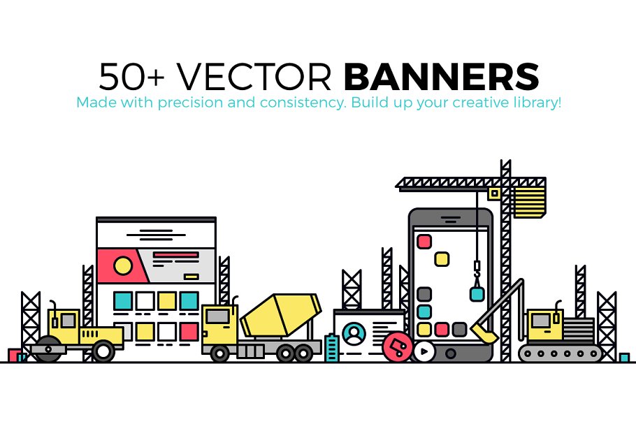 科技城市矢量素材合集 Linero Templates插图(2)