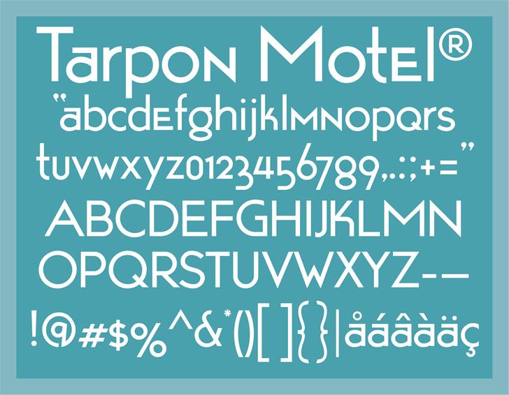 TarponMotel font插图