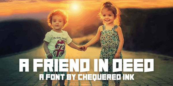 A Friend In Deed font插图 A Friend In Deed font插图