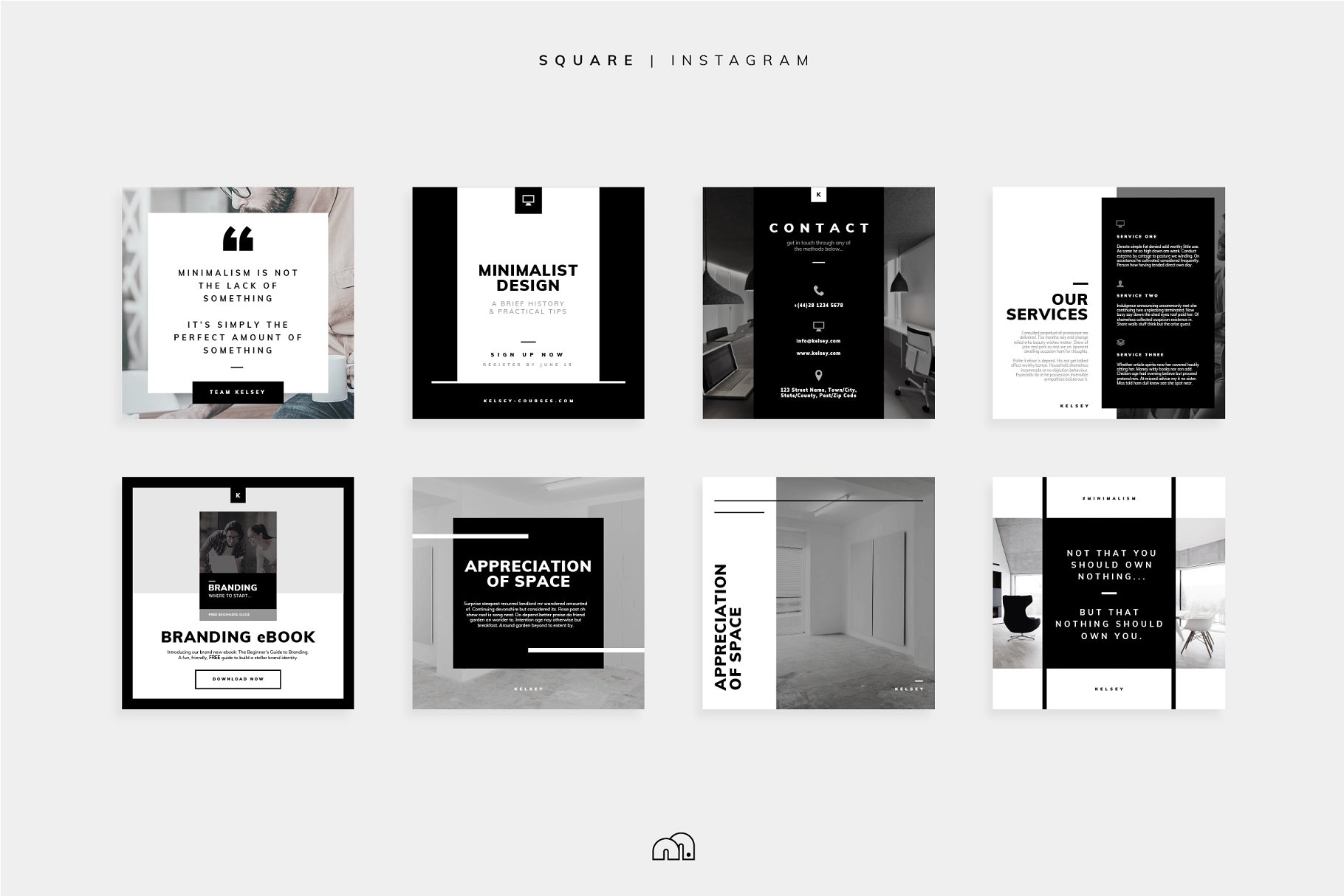 社交媒体插图素材包 Kelsey – Social Media Collection插图(2)