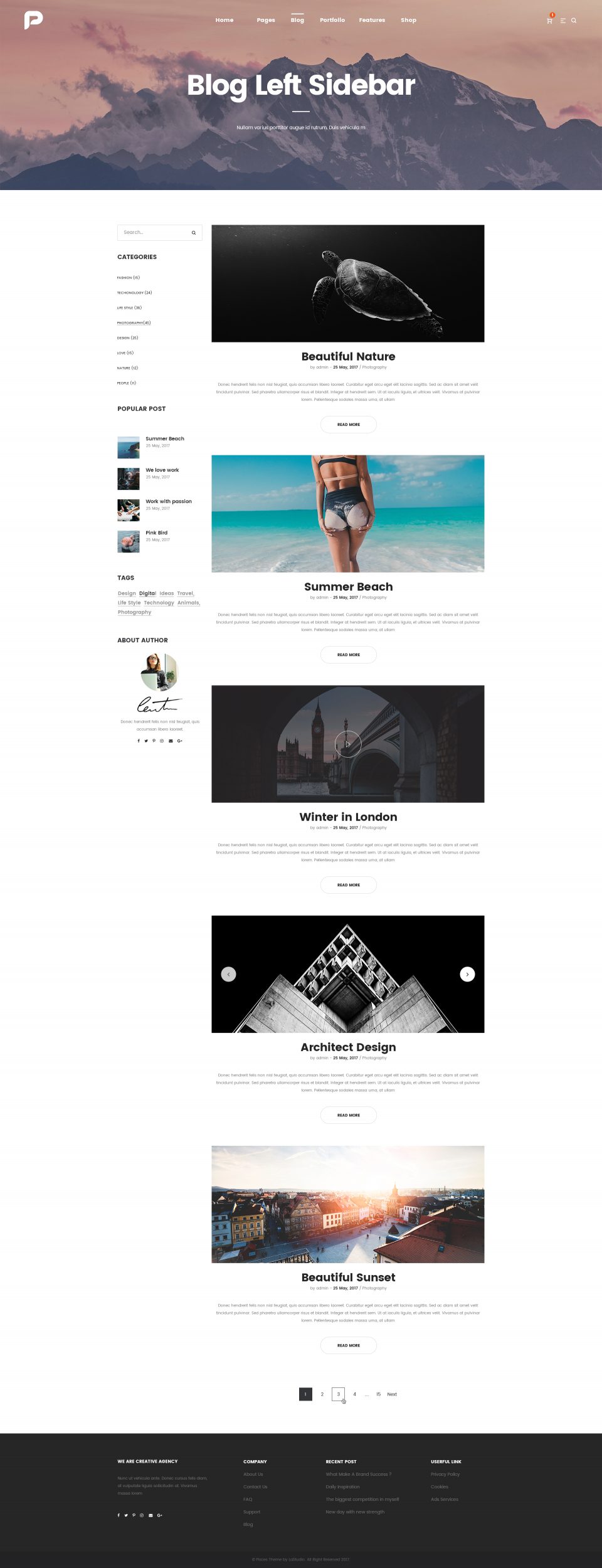 高质量网站全套 PSD 模板素材库精选 Pisces-Multi Concept PSD Template插图(8)