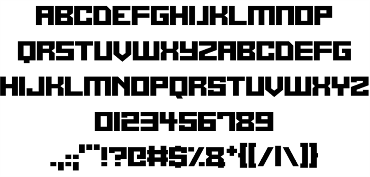 Alien Cyborg font插图1 Alien Cyborg font插图1