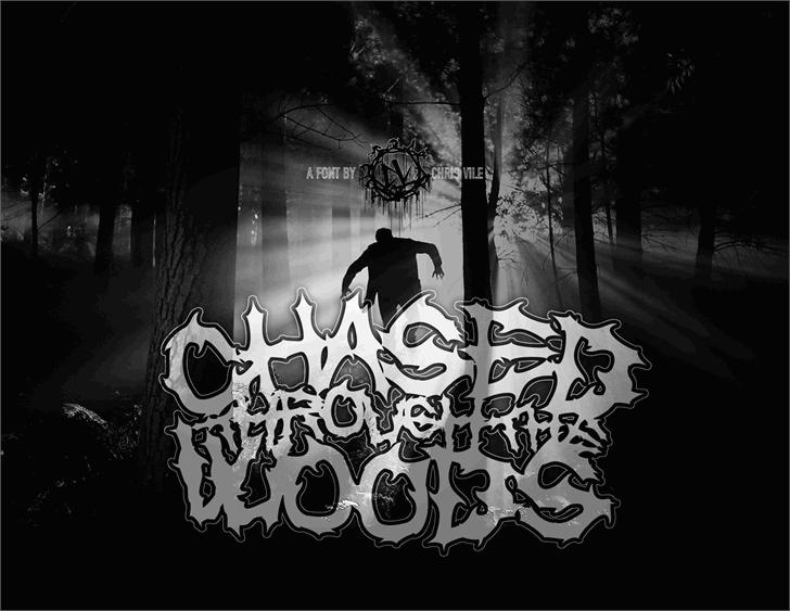 Chased Through The Woods font插图 Chased Through The Woods font插图