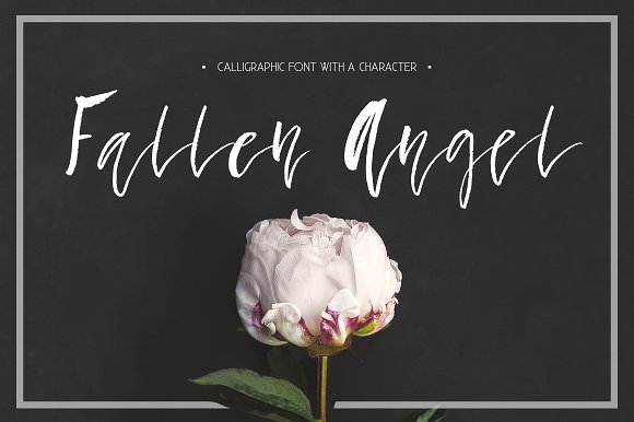 CM – Fallen Angel – Calligraphic Font插图