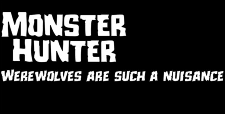 Monster Hunter font插图1