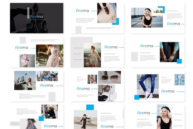 极简主义设计风格多用途PPT幻灯片模板 Arema – Powerpoint Template插图(1)