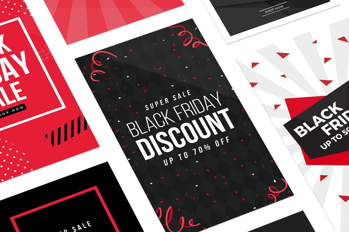 20款Instagram社交黒五购物节广告设计模板素材库精选v2 20 Black Friday Instagram Stories Vol 2插图(1)