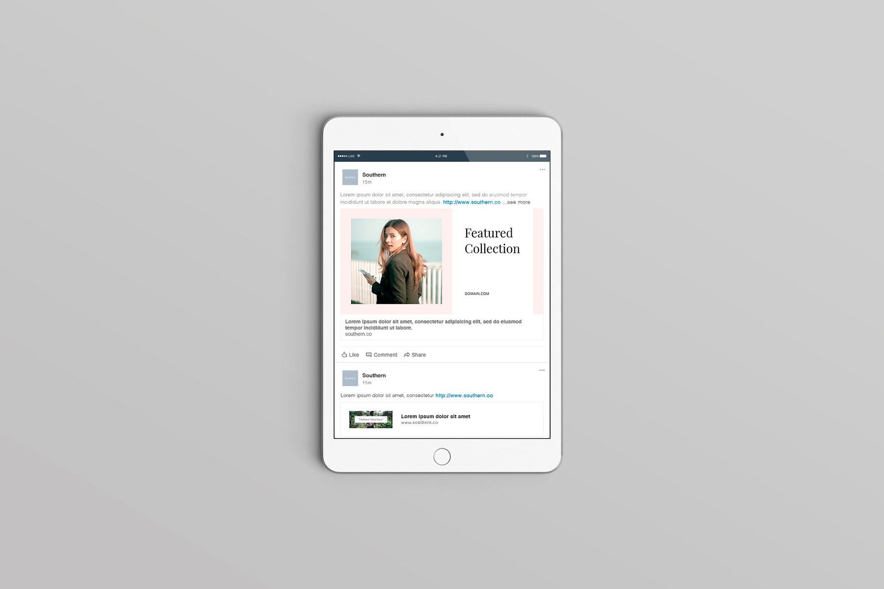 适合多个社交媒体平台的插图配图设计模板素材库精选 Miami Social Media Templates插图(3)