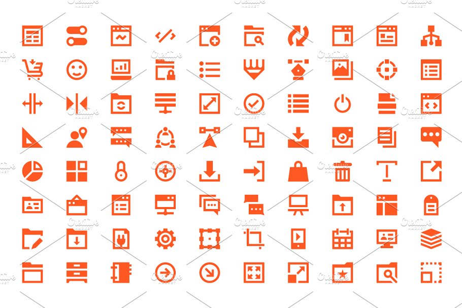 225+网页设计＆开发图标素材 225+ Web Design and Development Icon插图(2)