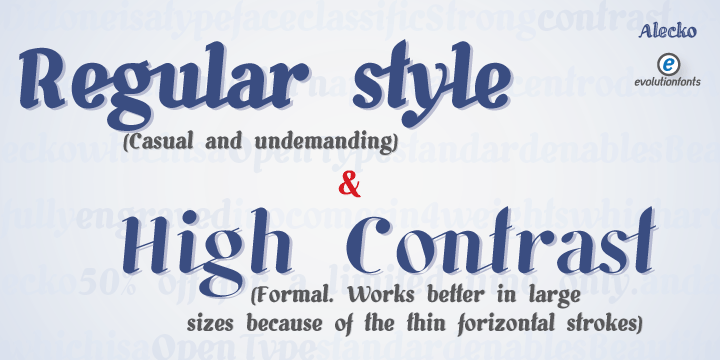 Alecko Font Family插图4