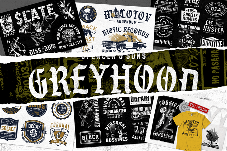 S&S GreyHood Seven font插图 S&S GreyHood Seven font插图